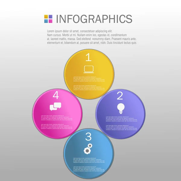 Design de infográficos de negócios — Vetor de Stock