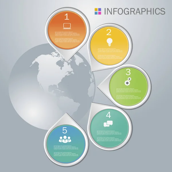 Iş infographics tasarımı — Stok Vektör