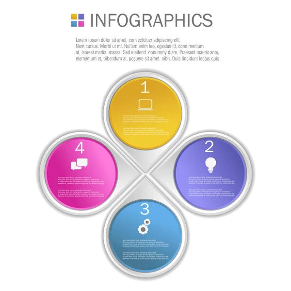 Diseño de infografías empresariales — Vector de stock