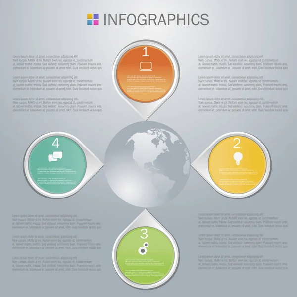 Conception infographique d'entreprise — Image vectorielle