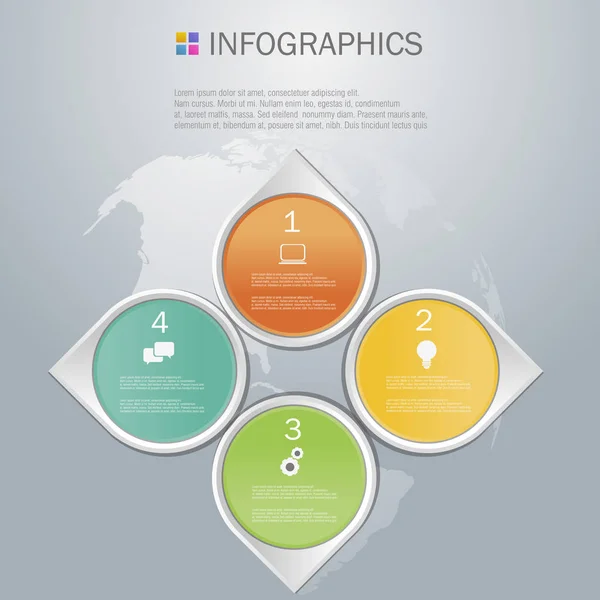 Progettazione infografica aziendale — Vettoriale Stock