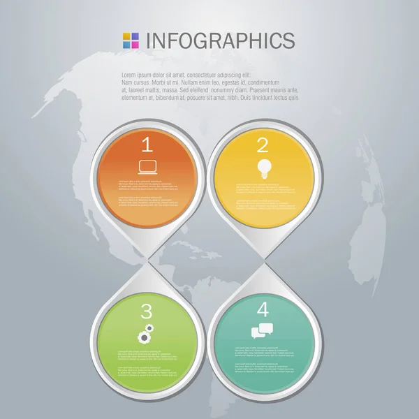 Conception infographique d'entreprise — Image vectorielle