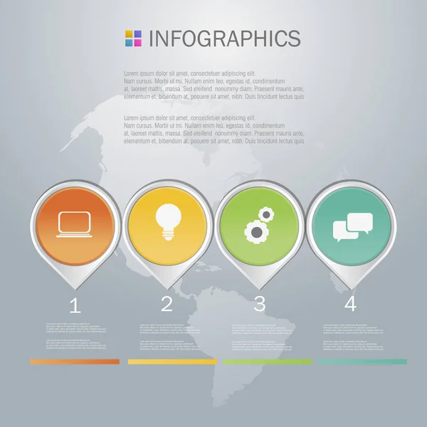 Design de infográficos de negócios — Vetor de Stock