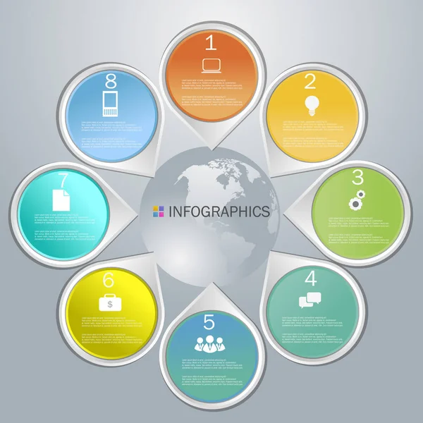 Üzleti infographics design — Stock Vector