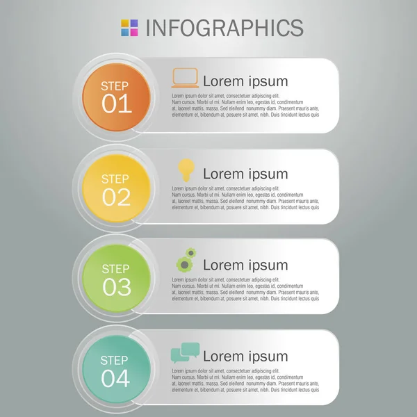 Design de infográficos de negócios — Vetor de Stock