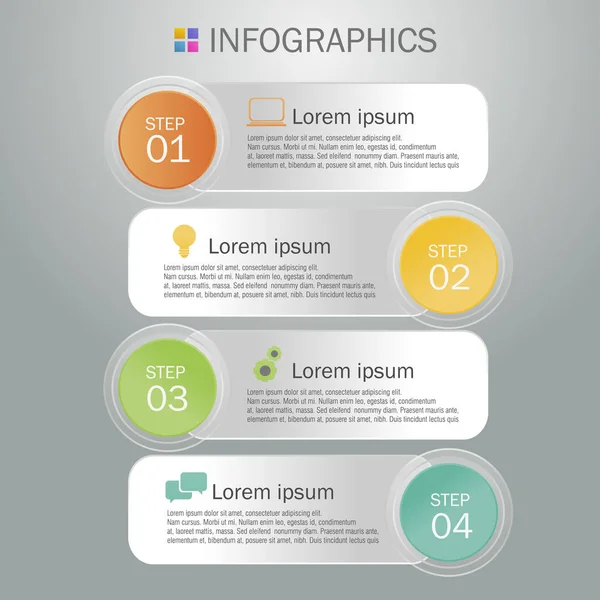 Design de infográficos de negócios — Vetor de Stock