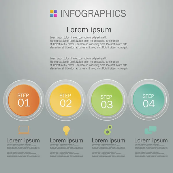 Design de infográficos de negócios — Vetor de Stock