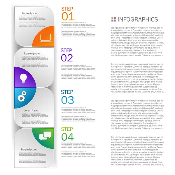 Progettazione infografica aziendale — Vettoriale Stock