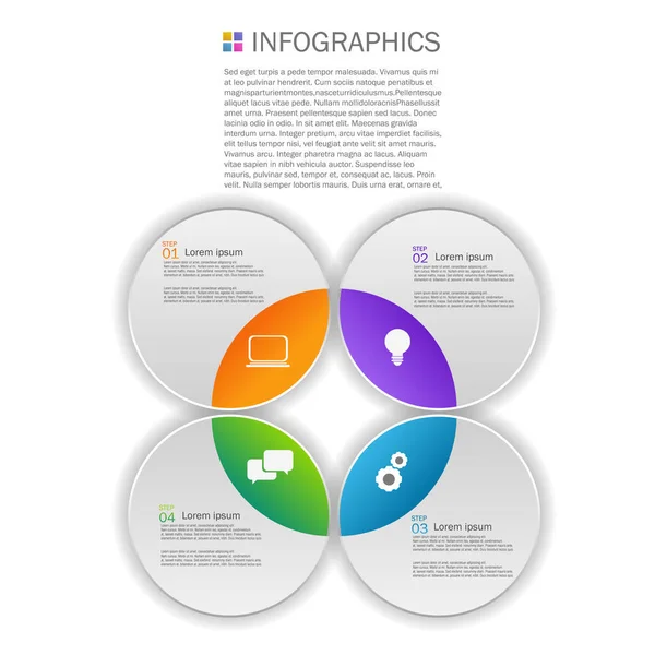 Design de infográficos de negócios — Vetor de Stock