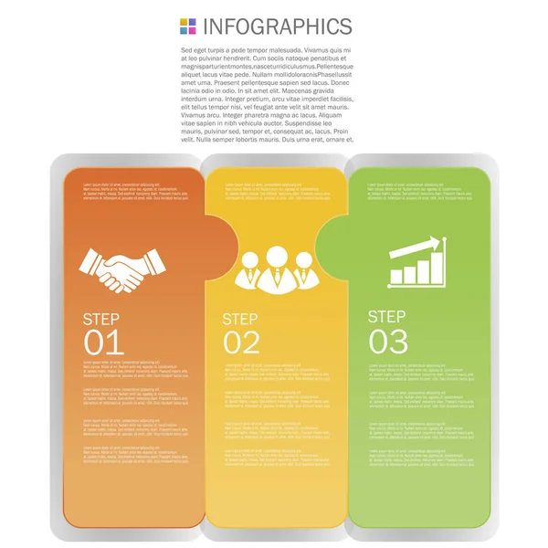 Conception infographique d'entreprise — Image vectorielle