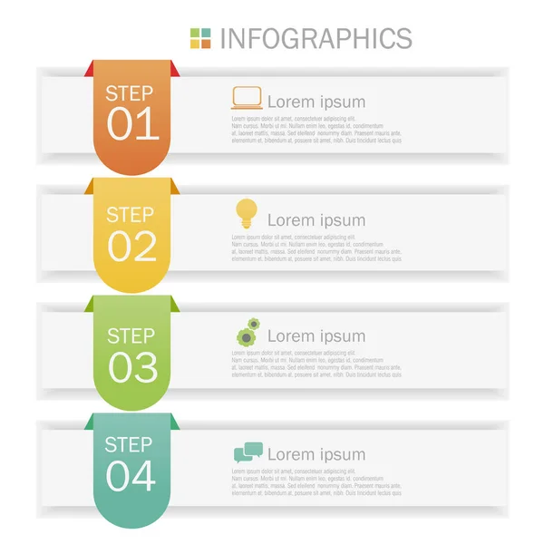 Diseño de infografías empresariales — Vector de stock