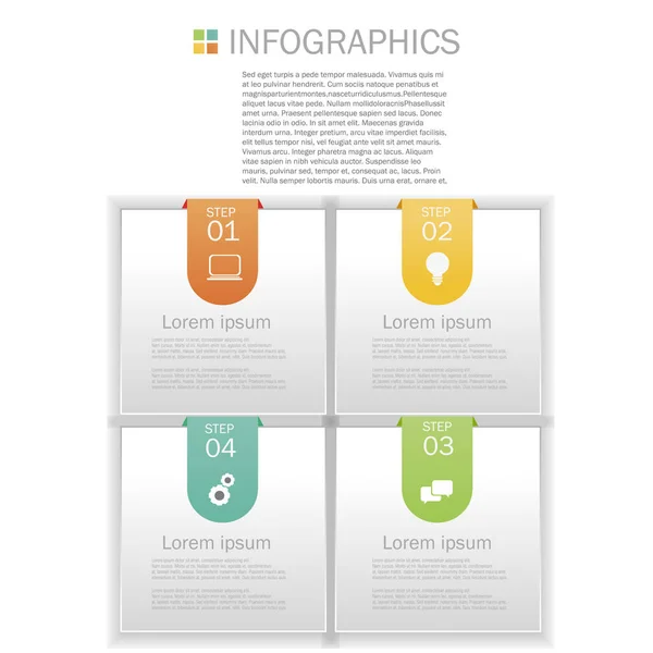 Progettazione infografica aziendale — Vettoriale Stock