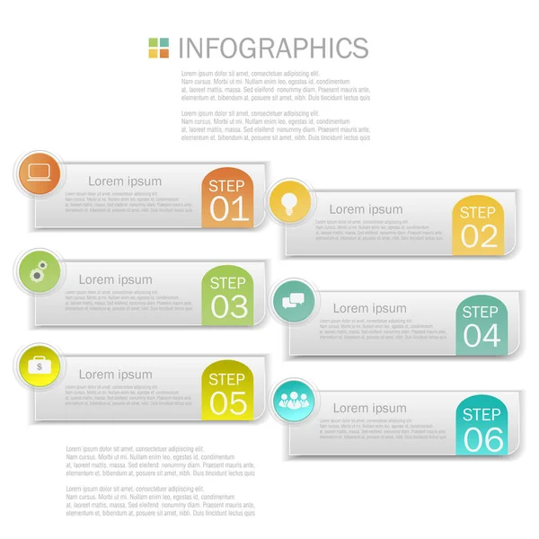 Design de infográficos de negócios — Vetor de Stock