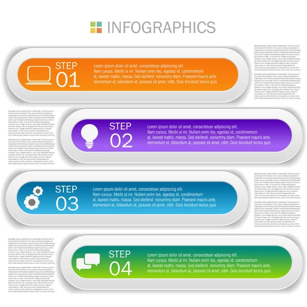 Design de infográficos de negócios — Vetor de Stock