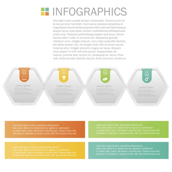 Design de infográficos de negócios — Vetor de Stock