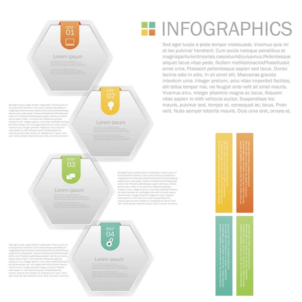 Progettazione infografica aziendale — Vettoriale Stock