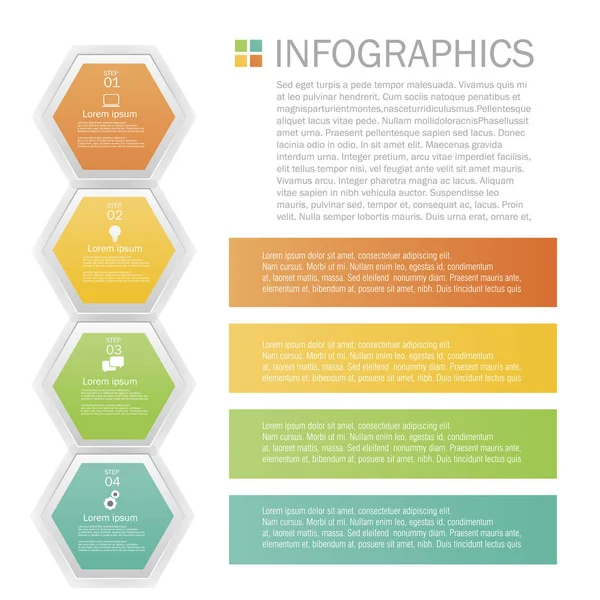 Design de infográficos de negócios — Vetor de Stock