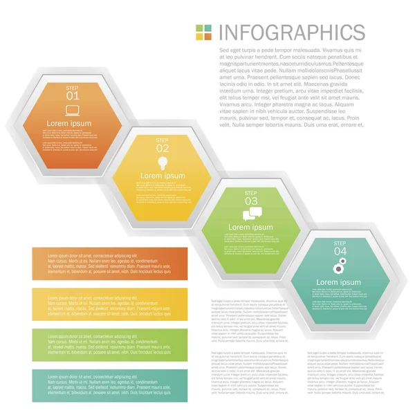 Diseño de infografías empresariales — Archivo Imágenes Vectoriales