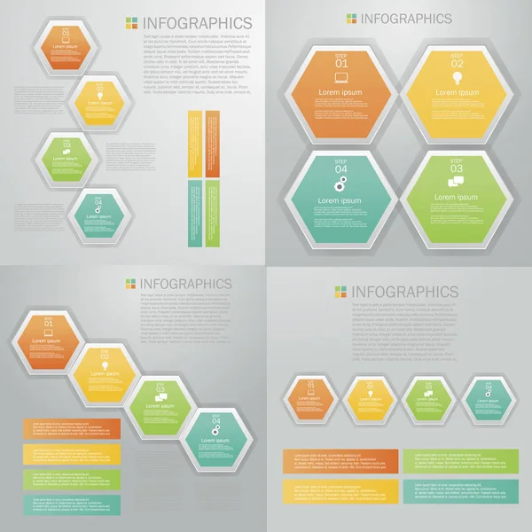 Diseño de infografías empresariales — Vector de stock