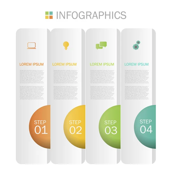 Diseño de infografías empresariales — Vector de stock