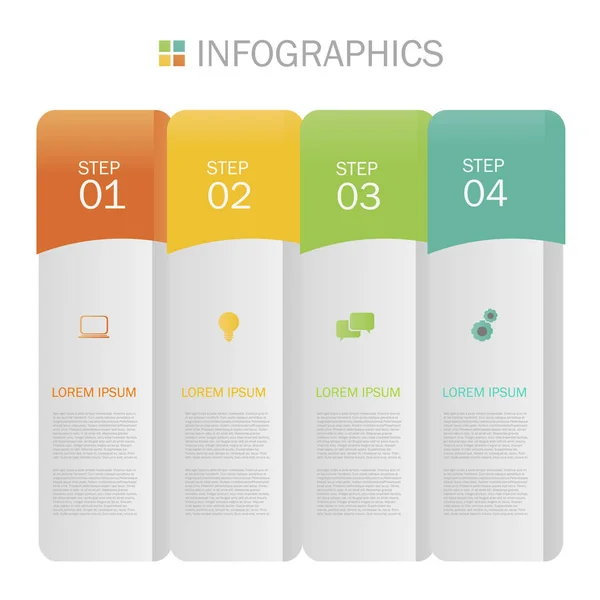 Design de infográficos de negócios — Vetor de Stock