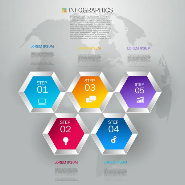Iş infographics tasarımı — Stok Vektör