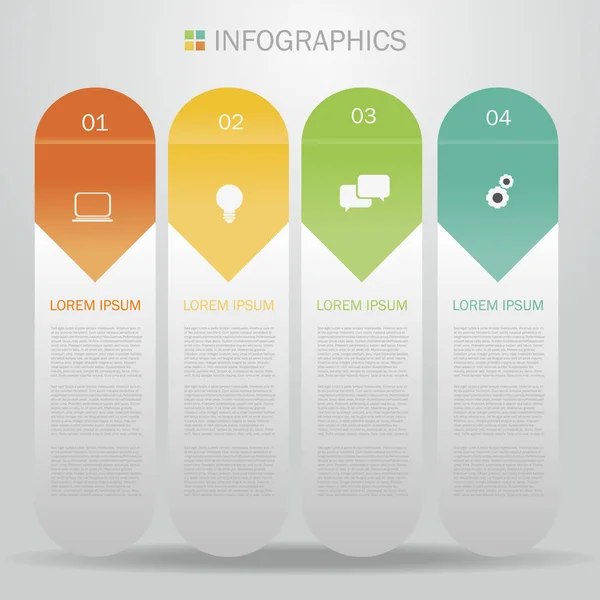 Design de infográficos de negócios — Vetor de Stock