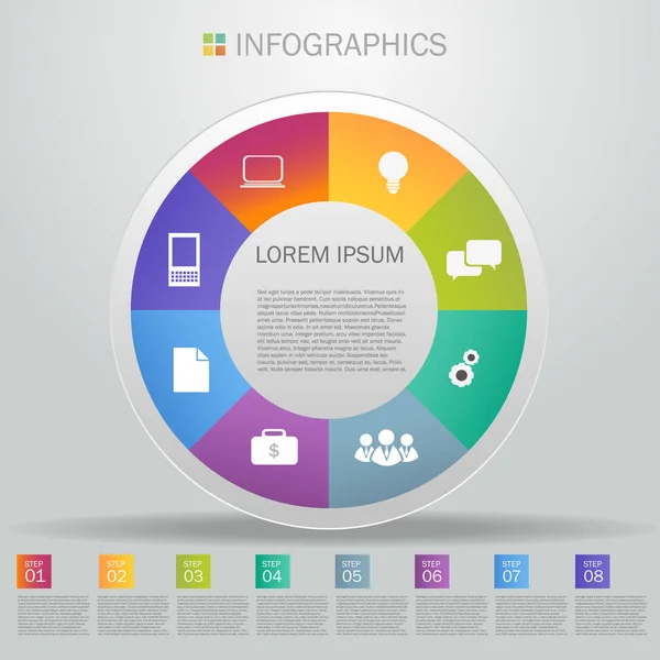 Diseño de infografías empresariales — Archivo Imágenes Vectoriales