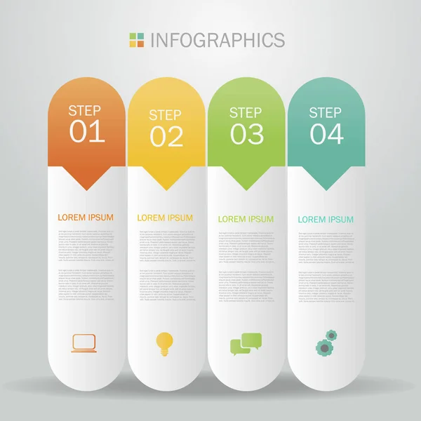 Diseño de infografías empresariales — Archivo Imágenes Vectoriales