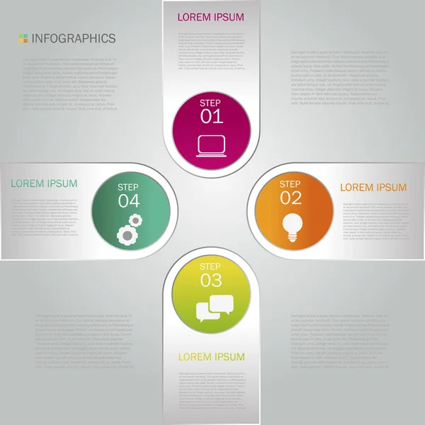 Design de infográficos de negócios — Vetor de Stock