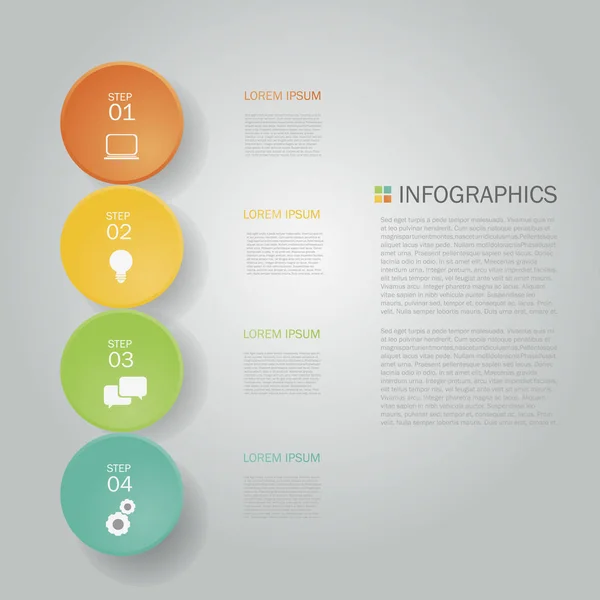 Conception infographique d'entreprise — Image vectorielle