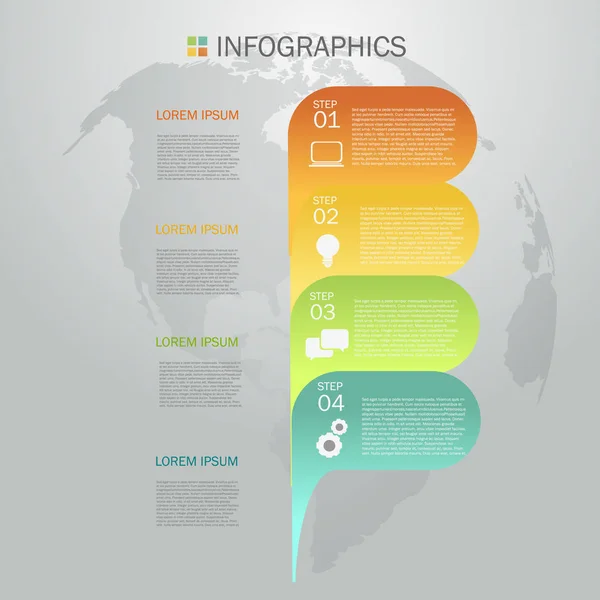 Design de infográficos de negócios — Vetor de Stock