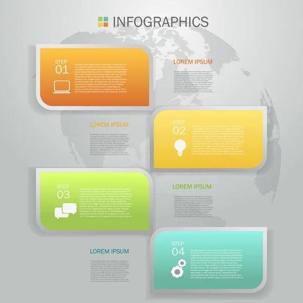 Design de infográficos de negócios — Vetor de Stock