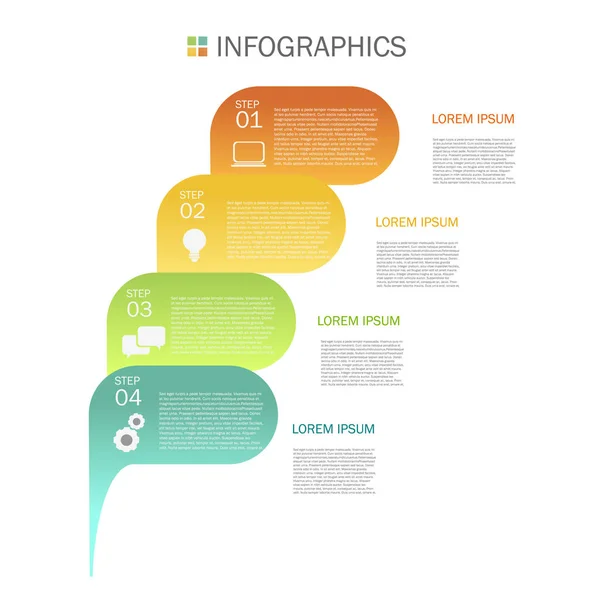 Iş infographics tasarımı — Stok Vektör