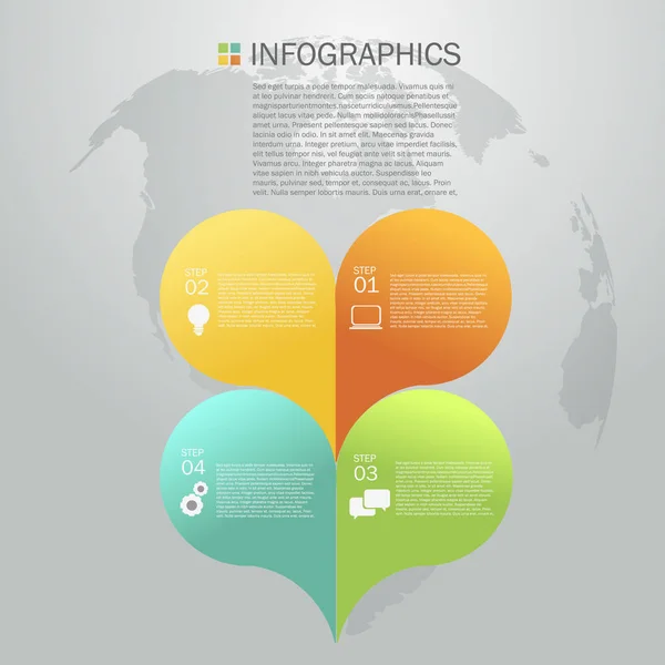 Design de infográficos de negócios — Vetor de Stock