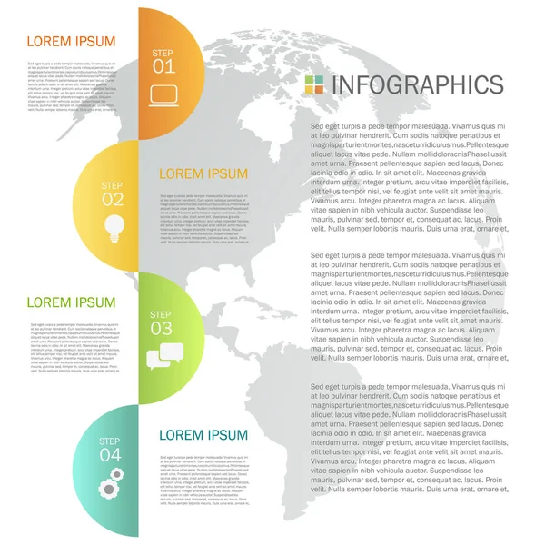 Design de infográficos de negócios — Vetor de Stock