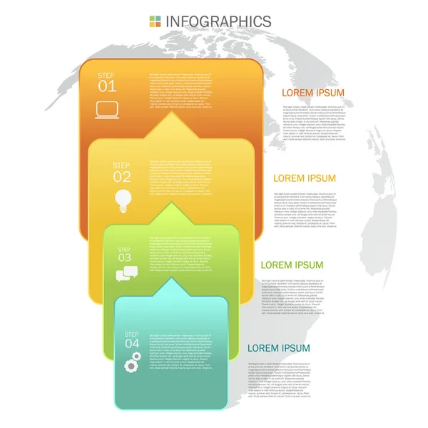 Design de infográficos de negócios — Vetor de Stock