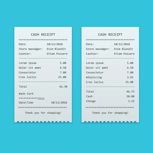 Set Comprobación de papel — Archivo Imágenes Vectoriales