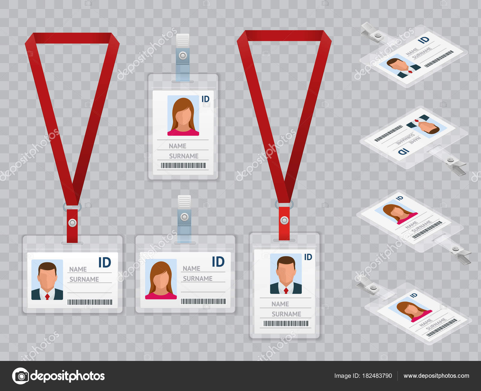 White Plastic Id Cards