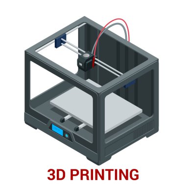 Yeni nesil 3d baskı bir model plastik baskı makinesi.
