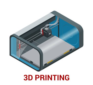 Yeni nesil 3d baskı bir model plastik baskı makinesi.