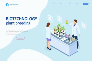 Yeni bitki yetiştirme ve tarım genetiği yöntemlerini araştıran özgün bir laboratuvar konsepti. Test tüplerinde büyüyen bitkiler..