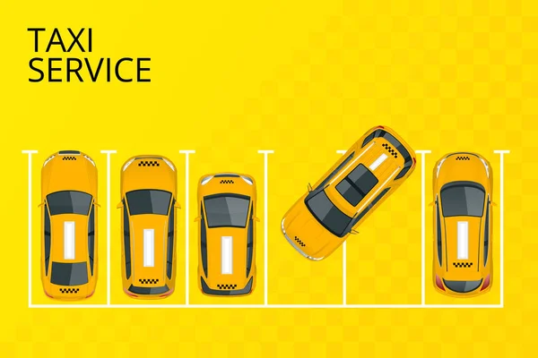 Isometrische Bestellung eines Online-Taxis und Anruf eines Taxis online, mobiles Anwendungskonzept für die Zielseite. Straßenverkehr, Parken, Stadtverkehr, GPS-Routenpunkt-Pins auf Smartphone und Touchscreen — Stockvektor