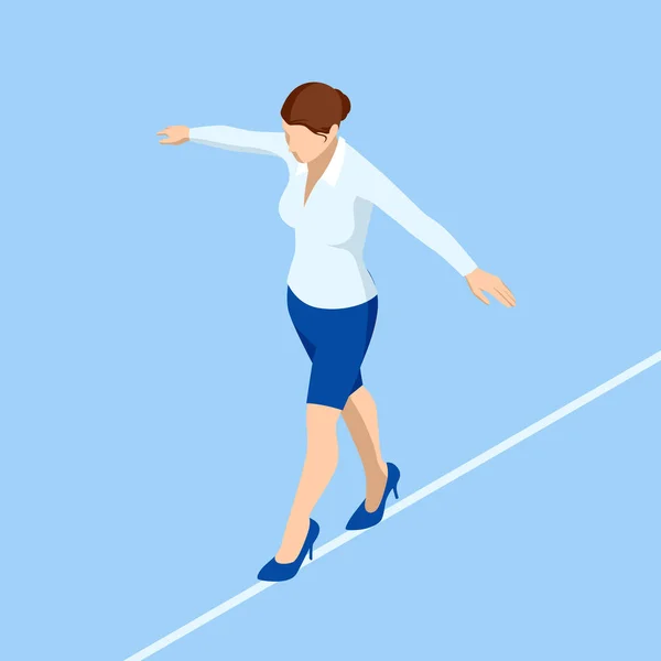 Walking tight rope Stock Vectors, Royalty Free Walking tight rope