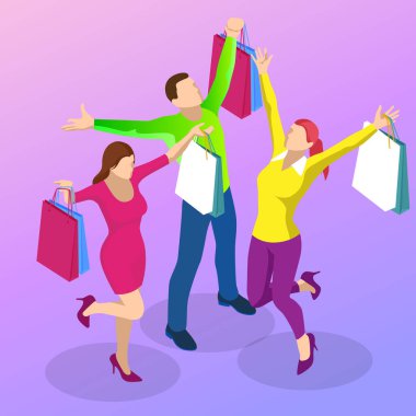 Haftasonu Satış ve İndirim Teklif. İnternetten alışveriş. İndirim kuponlarıyla sezonluk indirim. Isometric Smart telefon online alışveriş konsepti. Çevrimiçi mağaza, alışveriş arabası simgesi.