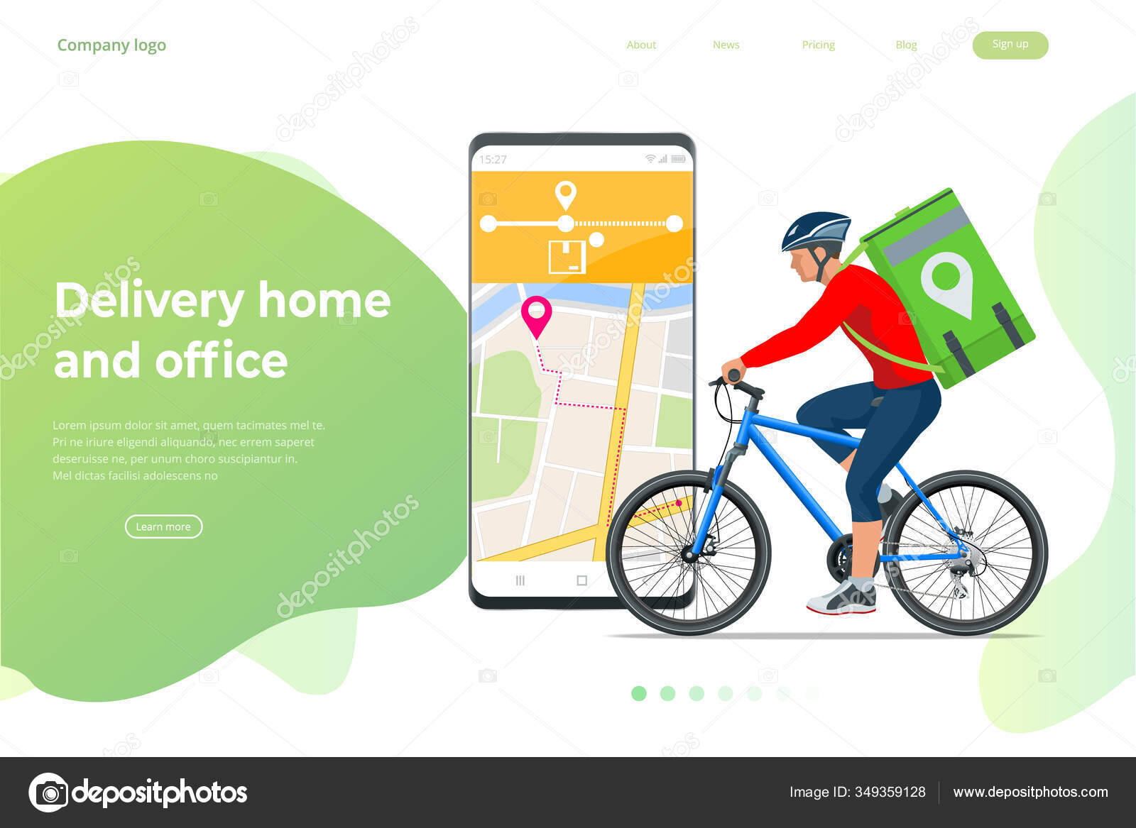 Bike food sales delivery service