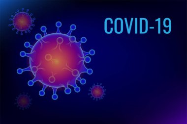 Coronavirus hastalığı COVID-19 enfeksiyonu. Coronavirus 2019-nC0V Salgını, Seyahat Alarmı konsepti. Virüs solunum sistemine, salgın hastalık riskine saldırıyor..