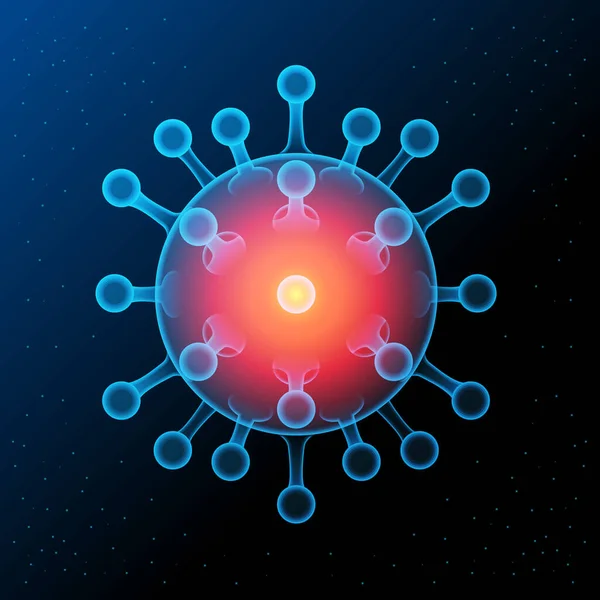 Gefährliches asiatisches ncov-Coronavirus, Sars-Pandemierisikokonzept. Coronavirus-Infektion medizinisch. Coronavirus-Ausbruch, Reisewarnkonzept. — Stockvektor