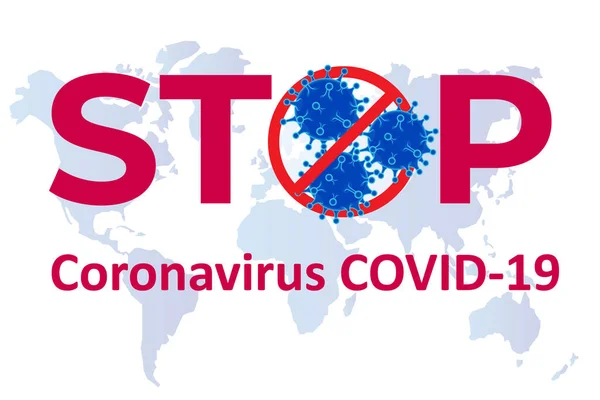 Coronavirus Pandémico Chino COVID-19. Brote de coronavirus, gripe coronavirus como casos de gripe peligrosa cepa como un riesgo de salud médica pandémica, virus ataca el tracto respiratorio — Vector de stock