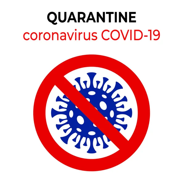 Coronavirus Covid-19, salgının yayılmasını yavaşlatmak ve virüsün yayılmasını önlemek için kendini karantinada tutuyor. Gezegeni koronavirüsten kurtar. — Stok Vektör